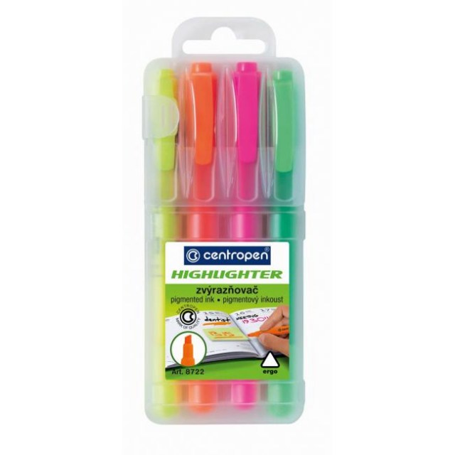 Sada zvýrazňovačov Centropen 8722/4S_1