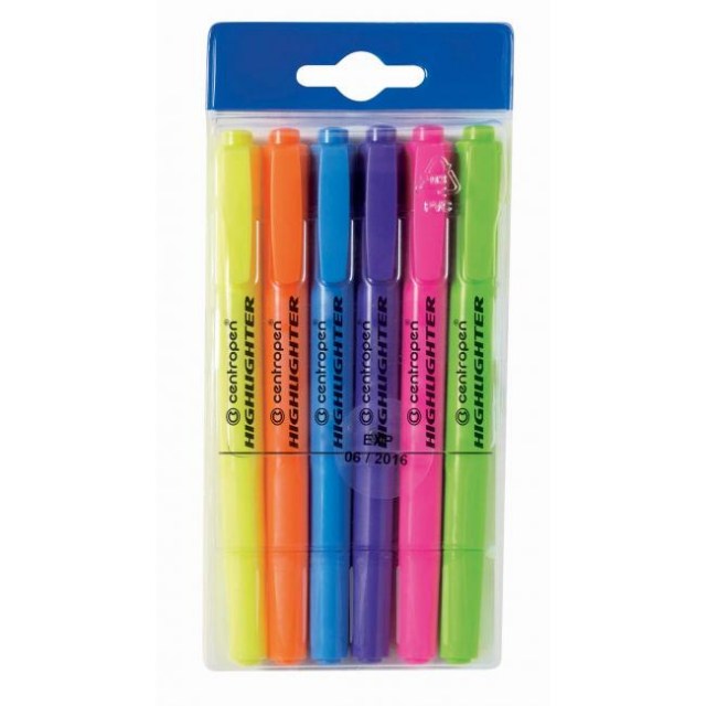 Sada zvýrazňovačov Centropen 8722/6S_1