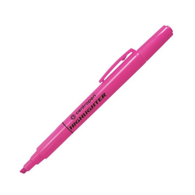 Zvýrazňovač Centropen 8722 ružový_1