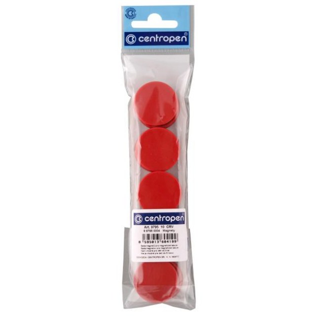 Magnety 30mm červené 10ks_1