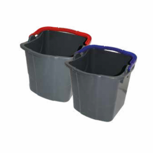 Vedro 25l (Vhodné do upratovacieho vozíka) - sivé, pevné_1