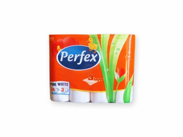 Toaletný papier Perfex 3-vrstvový - hotelový papier, 24 ks_1