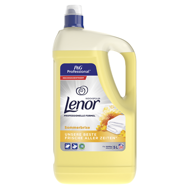 Lenor Professional aviváž Summer - 5 l/4 l, žltý, 200 praní_1