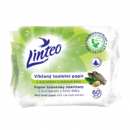 Toaletný vlhčený papier Linteo, 60ks, Dub. kôra, zelené_1