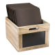 Drevený box s popisovacími tabuľkami 21x35x28,3 cm_4