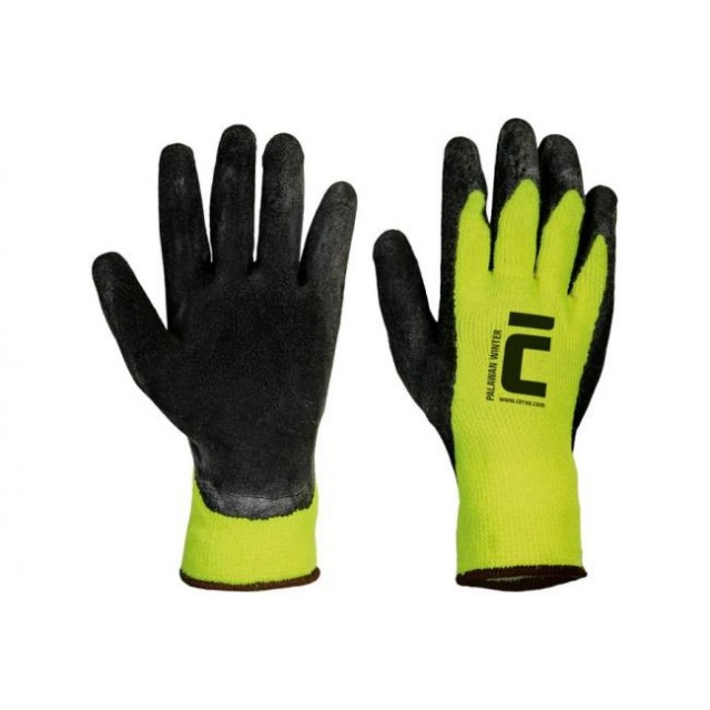 Rukavice latexové PALAWAN WINTER - žlté, veľ. 10/XL_1