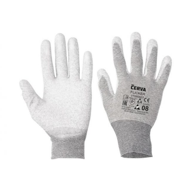 Rukavice nylonové, bezšvové, pletené FLICKER, veľ. 10/XL_1