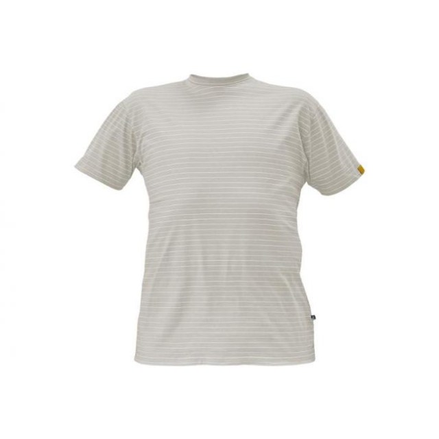 Tričko antistatické unisex NOYO ESD sivé L_1