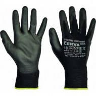 Rukavice pletené, bezšvové, polyester. Bunting Black Evolution, veľ. 9/L_1