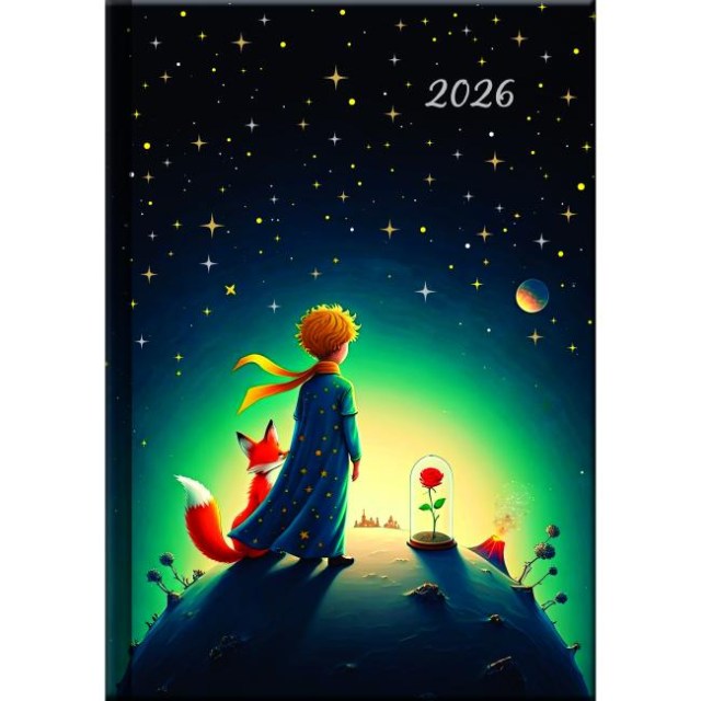 Diár denný A5 14,2 x 20,4 cm - ART Malý princ 2026_1
