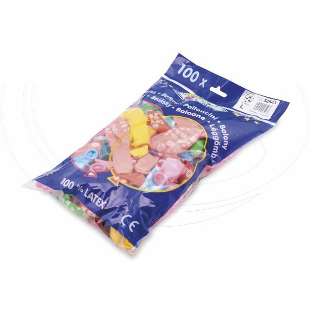Nafukovací balónik Ohňostroj farebný mix O30cm L [100 ks]_2