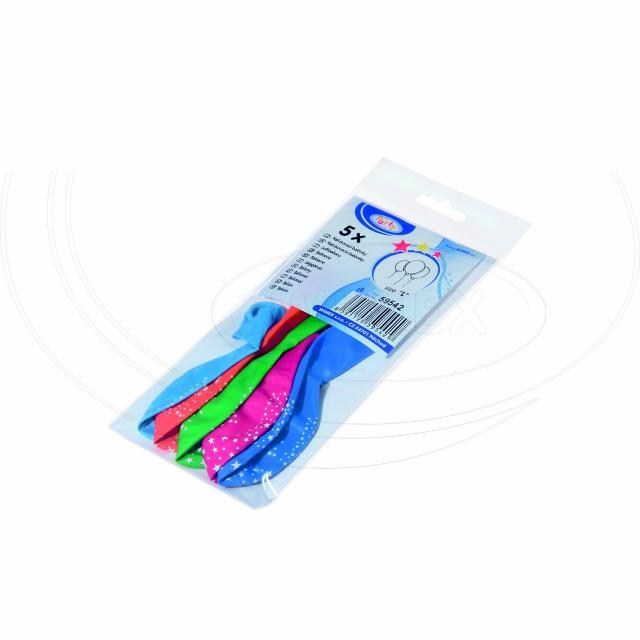 Nafukovací balónik Hviezdy farebný mix O30cm L [5 ks]_2
