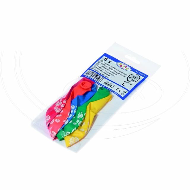 Nafukovací balónik Ohňostroj farebný mix O30cm L [5 ks]_2
