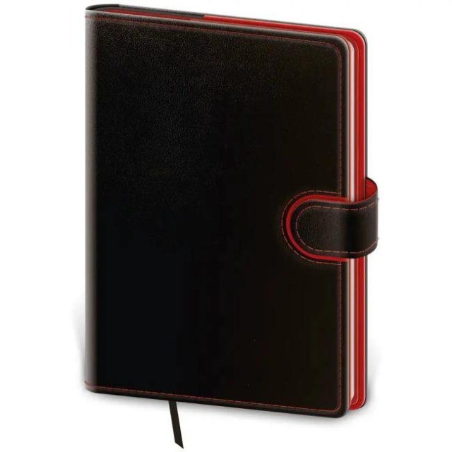Diár Flip denný A5 14,3x20,5cm - čierno/červený 2026_1