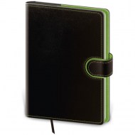Diár Flip denný A5 14,3x20,5cm - čierno/zelený 2026_1