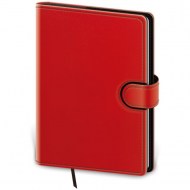 Diár Flip denný A5 14,3x20,5cm - červeno/čierny 2025_1