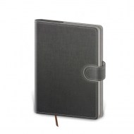 Diár Flip denný B6 12x16,5cm - šedo/šedý 2025_1