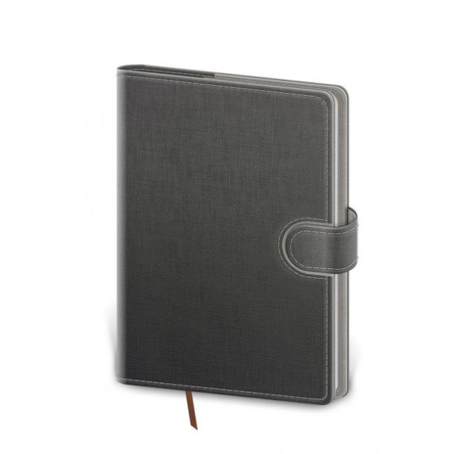 Diár Flip denný B6 12x16,5cm - šedo/šedý 2025_1