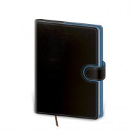 Diár Flip týždenný vreckový 9x14cm - čierno/modrý 2026_1