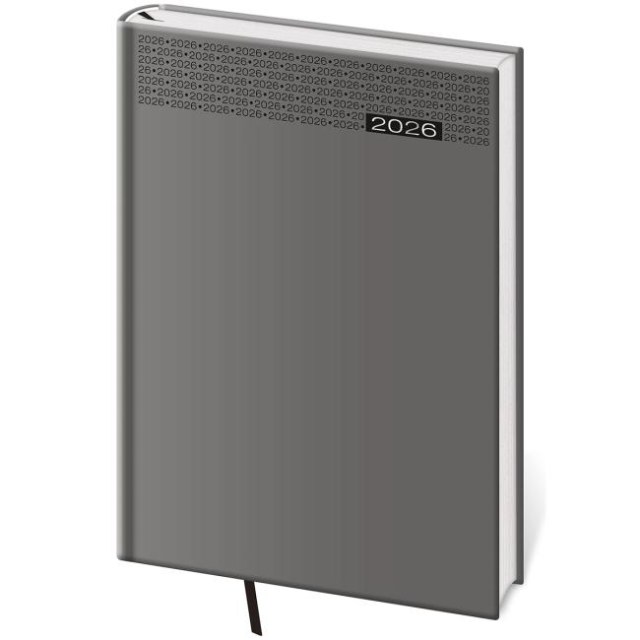 Diár Gommato denný A5 14,3x20,5 cm šedý 2026_1