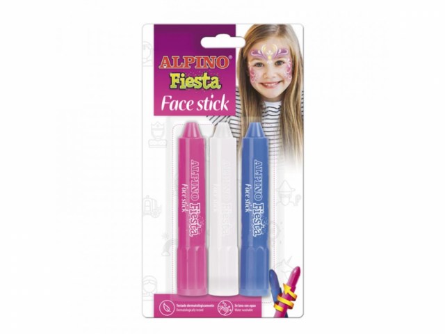 Farebné ceruzky na tvár Alpino - dievča 3 ks_1
