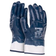 Rukavice nitrilové DONAU SAFETY Nitrile 03, kat. II bielo-námornícke modré veľ. 10_1