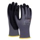 Rukavice pletené, polomáčané DONAU SAFETY Flex-Dotted, kat. II šedé veľ. 10_1