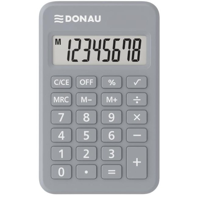 Kalkulačka Donau Tech K-DT2082 sivá_1