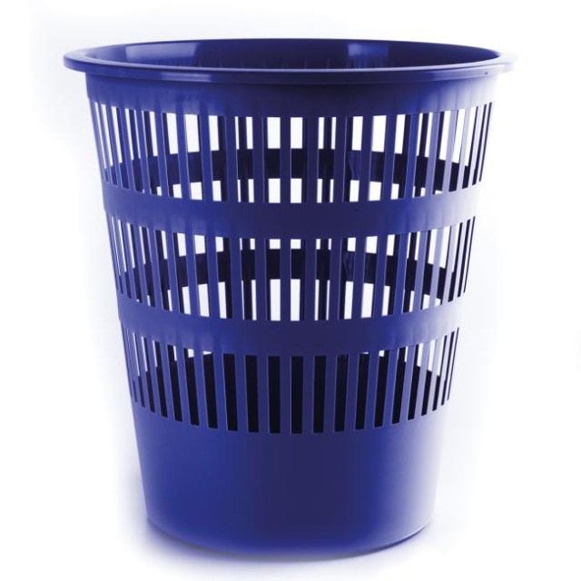 Kôš plastový dierovaný 16 l modrý_1