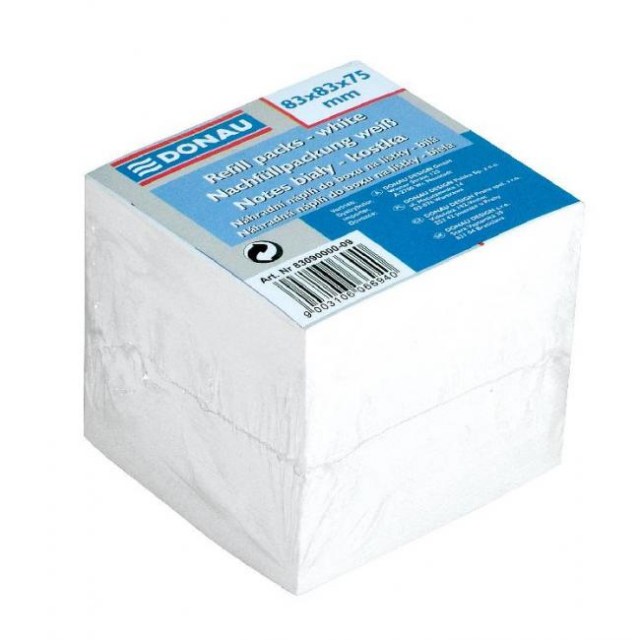 Bloček kocka nelepená 83x83x75 mm biela_1