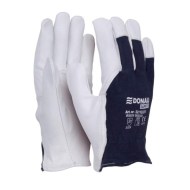 Rukavice pracovné kombinované DONAU SAFETY bielo-námornícke modré veľ. 10/XL_1