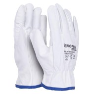 Rukavice pracovné celokoženné DONAU SAFETY biele veľ. 10/XL_1