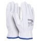 Rukavice pracovné celokoženné DONAU SAFETY biele veľ. 10/XL_1