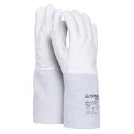 Rukavice ochranné celokoženné DONAU SAFETY zváracie TIG bielo-šedé veľ. 10/XL_1