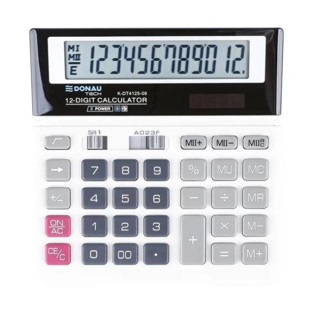 Kalkulačka Donau Tech K-DT4125 biela_1