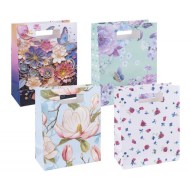 Darčeková taška DONAU HOME, laminovaná, 26x32,5x10cm, celoročná, s uchom, mix motívov bez_