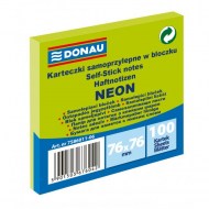 Bloček Donau neónový 76x76mm zelený_1