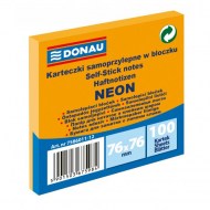 Bloček Donau neónový 76x76mm oranžový_1