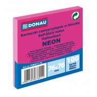 Bloček Donau neónový 76x76mm ružový_1