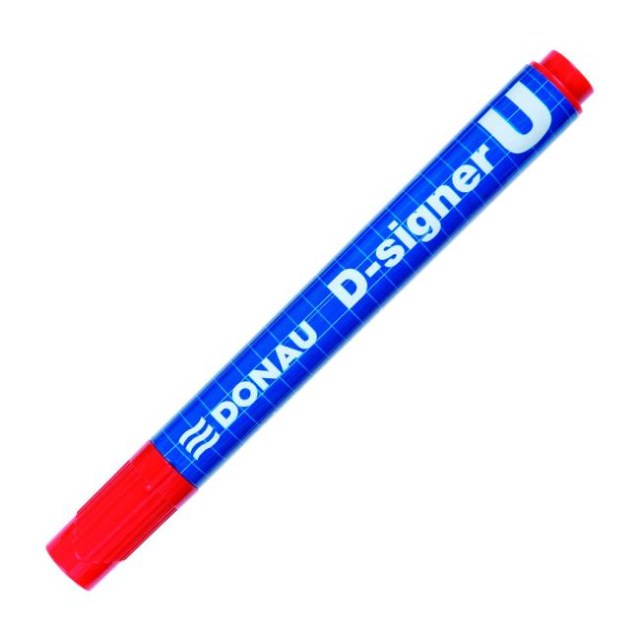 Popisovač permanentný D-singer U červený_1