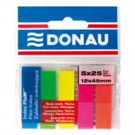 Samolepiace záložky Donau 12x45mm neon_1
