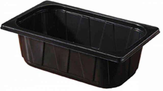 DUNI Tácka 1/4GN pp čierna 1-dielna 265 × 161x80 mm [200 ks]_1