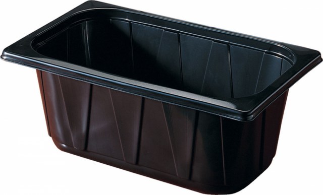 Duni krabička 1-dielna Black - 1/4Gn, PP, 265x161x100 mm [192 ks]_1