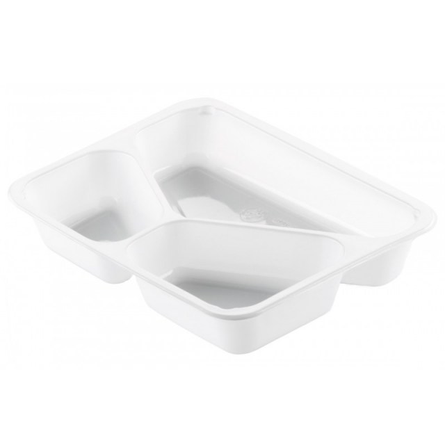 Duni menu krabička 3-dielna White - CPET, 225x175x43 mm [300 ks]_1