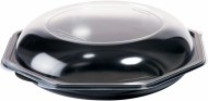 Octabowl PS Black/Transparent 230x230x72 mm [170 ks]