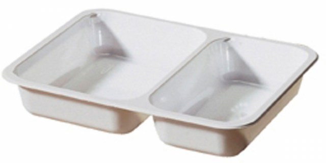 Duni menu krabička 2-dielna White - CPET, 225x175x35 mm [250 ks]_1