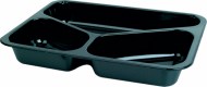 Duni menu krabička 3-dielna Black - CPET, 225x175x34 mm [250 ks]_1