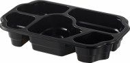 Duni krabička Take-away 5-dielna Black - PP, 250x159x46 mm [240 ks]_1