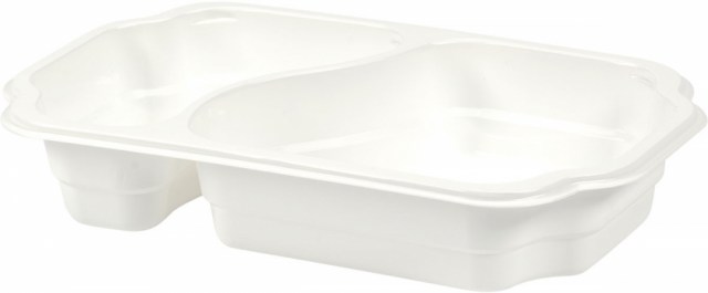 Duni krabička Take-away 2-dielna White - PP, 250x159x45 mm [246 ks]_1