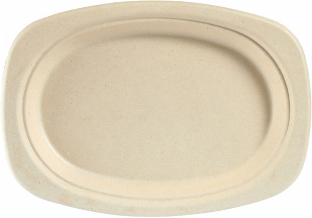 Oválny tanier Unbleached Brown - priemer 22 cm [50 ks]_1